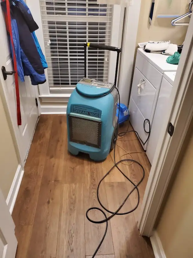 Commercial dehumidifier deployed for Flood Damage Cleanup in Lancaster