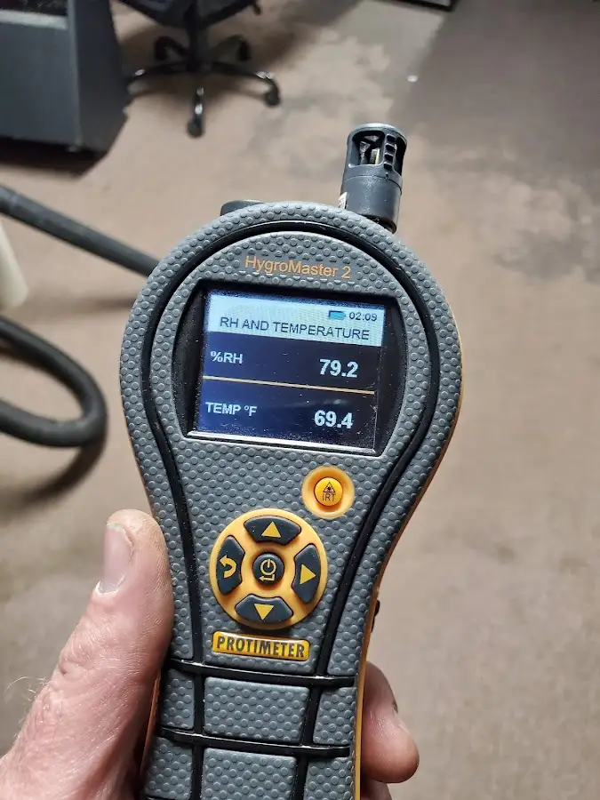 Moisture meter humidity assessment for Fire & Smoke Damage Restoration in Lancaster